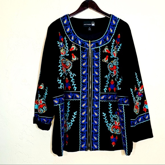 Anthony Original Jackets & Blazers - Anthony original embroider jacket sz XL